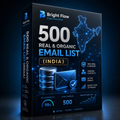 500 Real &amp; Organic Email List (India)