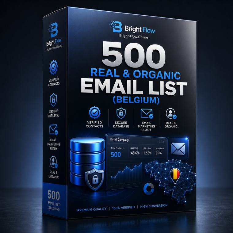 500 Real & Organic Email List (Belgium)