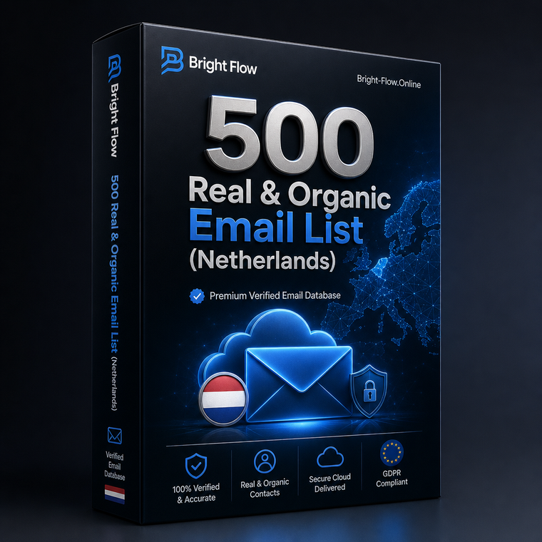500 Real & Organic Email List (Netherlands)