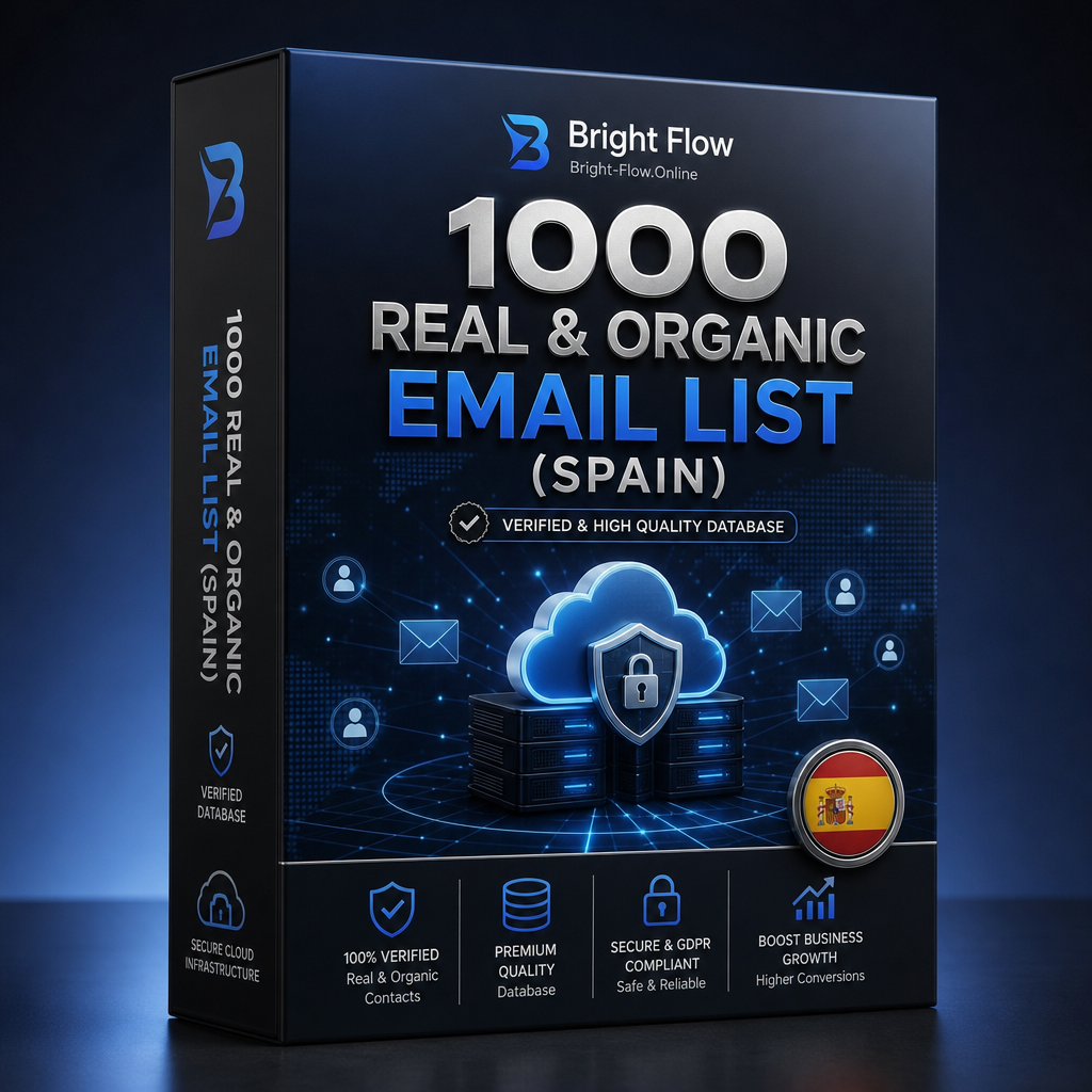 1000 Real &amp; Organic Email List (Spain)