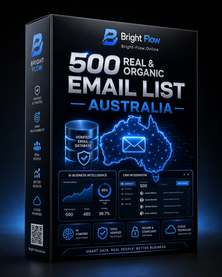 500 Real & Organic Email List (Australia)