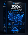 1000 Real &amp; Organic Email List (USA)
