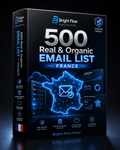 500 Real &amp; Organic Email List (France)