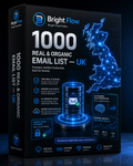 1000 Real &amp; Organic Email List (UK)